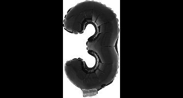 ESPA - Enorme zwarte aluminium cijfer ballon