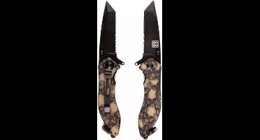 101inc Zakmes Skull + Clip zwart