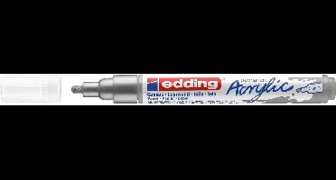 Edding Acrylic marker - Medium punt - zilver