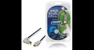 Bandridge HDMI 1.4 High Speed with Ethernet kabel haaks naar rechts - 1 meter