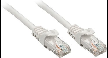 LINDY 48164 RJ45 Netwerkkabel, patchkabel CAT 6 U/UTP 3.00 m Grijs 1 stuk(s)