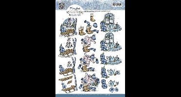 3D Knipvel - Yvonne Creations - Playful Winter - Cozy Winter
