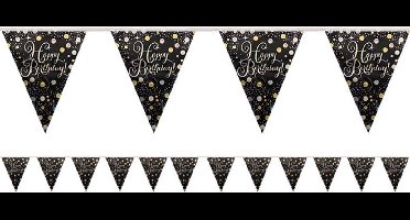 RIETHMULLER - Schitterende vlaggenlijn feest 4 m Happy Birthday