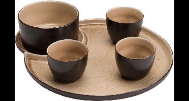 Cosy&Trendy Laguna Beige Snack- & Tapasschaal - Aardewerk - 5 delig