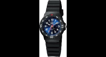 Q&Q VR19J005Y - Horloge - Sport - Analoog - Dames - Vrouwen - Kinderen - Plastic band - Rond - Kunststof - Cijfers - Zwart - Rood - Wit - Blauw - 10 ATM