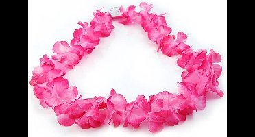Hawaii krans - Hawaii slinger, roze, lengte 1m