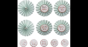Ginger Ray - Badge Hello World (6 stuks)