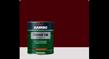 Rambo Pantser Lak Dekkend Zijdeglans 0,75 liter - Klassiekrood