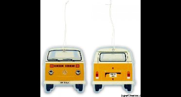 BRISA VW Collection - Volkswagen luchtverfrisser, geurdispenser, geurboom voor auto/voertuig met VW T2 Bulli Bus front motief (Vanille)