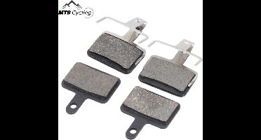 B01S standaard remblokken set voor + achter voor o.a. Shimano Altus/Alivio/Deore /Tektro / BBS-52 - inclusief schijfremblokveer - Zwart