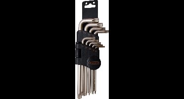 SKANDIA Torx Inbussleutelset - Stiftsleutelsel 10-50 mm - 9-delig