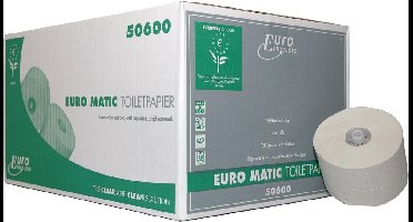 Euro Products | Toiletpapier 1-laags | Doppenrol | Recycled wit | 36 x 150 meter