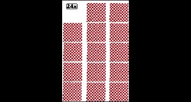 24x Zakdoek Brabants bont 56x56 cm - Carnaval Landen festival rood wit