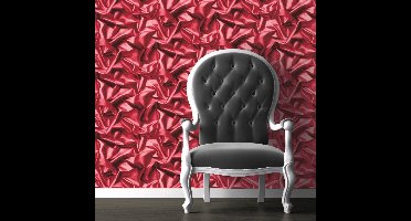 Dutch Wallcoverings - Vliesbehang zijde - rood