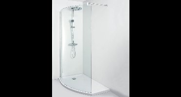 Allibert Wings Walk In Links (Met Douchebak) 124-125x210cm