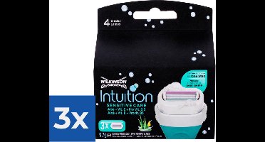 Wilkinson Intuition Sensitive Care Scheermesjes - 3 stuks  Single Item - Voordeelverpakking 3 stuks
