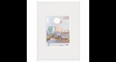 Walther New Lifestyle - Kunststof lijst - Fotoformaat 42x59,4 cm (DIN A2) - Kunstglas - Wit