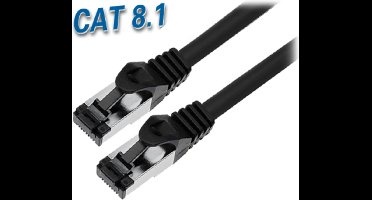 S/FTP CAT8.1 40 Gigabit netwerkkabel / zwart - LSZH - 5 meter