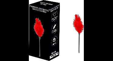 Power Escorts - Luxury Feather - Heerlijke Kietelaar - vurig Rood - gave Cadeaubox - voor stoute meisjes - BR198