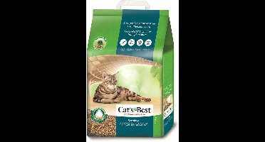 Sensitive - 100% plantaardige kattenbakvulling - stevig klonterend en antibacterieel van veredelde actieve houtvezels - speciaal voor gevoelige katten - 7 - 2 kg - 20 l
