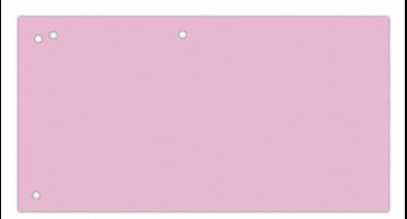OFFICE products verdeelstroken | 240 x 105 mm | pak van 100 stuks | roze