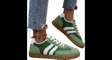 Currero Schoenen Dames - Sneakers - Comfortabel - Slippers - Casual - Volwassenen - Groen 38