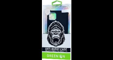 GREEN ON Black Silicone Anti Burst Case For Samsung Galaxy A32 4G