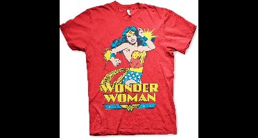 DC Comics Wonder Woman Heren Tshirt -XL- Wonder Woman Rood