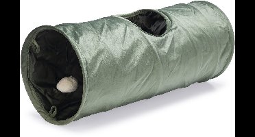 Designed by Lotte Kattentunnel Cylla - Kattenspeelgoed - Groen - 65x25x25 cm