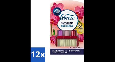 12 x Ambi Pur 3volution Thai Orchidee Navulling 20 ml - Thai Orchidee Geur - Luchtverfrisser Navulling - 3Volution Geur - Rustgevende Geur - Geurverspreiding
