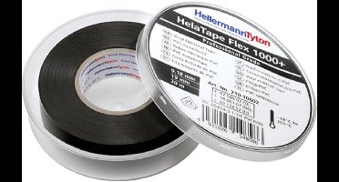 HellermannTyton HelaTape Flex 1000+ 710-10601 Isolatietape-set HelaTape Flex 1000+ Zwart (l x b) 20 m x 19 mm 10 stuk(s