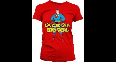 Superman I'm Kind Of A Big Deal Girly T-shirt voor dames, rood