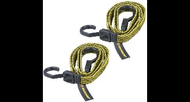Dunlop bagagespin 8 mm - 2x stuks - Snelbinders - Spinbinders elastiek van 1 meter - Camping - fietsen