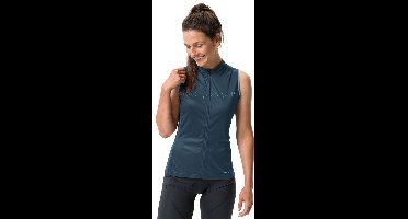 Vaude Bike Posta Fz Tricot Mouwloos Fietstrui Blauw 42 Vrouw
