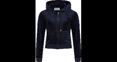 Juicy Couture Robertson hoodie met ritssluiting DONKERBLAUW - Maat XL