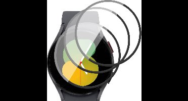 Screenprotector geschikt voor Samsung Galaxy Watch 5 44 mm - PET Glasfolie Full Screen Protector - 3 Stuks