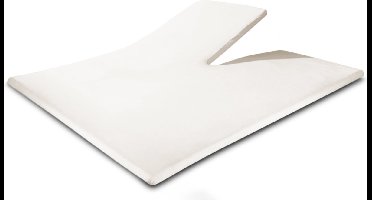 Sleeptime Splittopper Jersey Hoeslaken - Tweepersoons 160x220 cm - Stretch - Crème