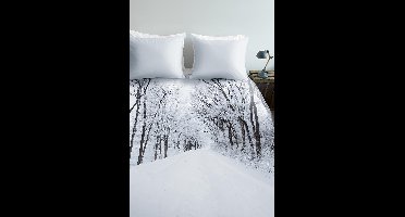 Ambiante Amira dekbedovertrek - Eenpersoons - 140x200/220 - Wit
