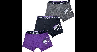 FILA - boxershort heren - 3 stuks - model 3 - maat L - onderbroeken heren - Cadeau