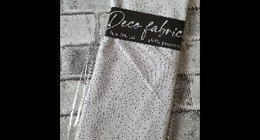 Deco Stof, 100% Polyester, quilten, patchwork, embroidery, 70 x 100 cm, Patroon wit met spikkels