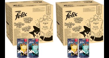 2x Felix - Partymix Original & Seaside - Kattensnacks - 16x60g
