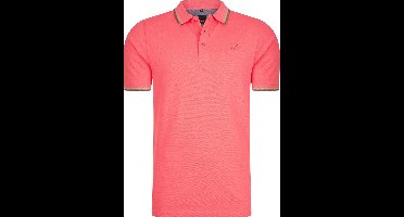 Mario Russo Polo shirt Edward - Polo Shirt Heren - Poloshirts heren - Katoen - Koraal