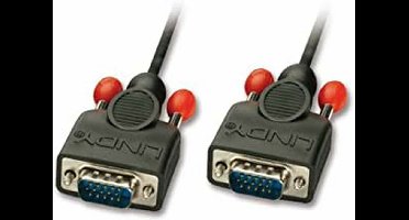 LINDY 31443 VGA-kabel VGA Aansluitkabel VGA-stekker 15-polig, VGA-stekker 15-polig 5.00 m Zwart