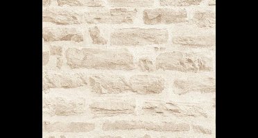 GROVE STENEN BEHANG | industrieel - Beige Crème - A.S. Création Elements 2