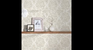 ORNAMENTEN BEHANG | Klassiek - zilver beige - A.S. Création Boho Love