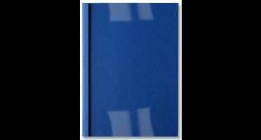 Thermocover 1.5mm A4 formaat lederlook blauw 25 stuks