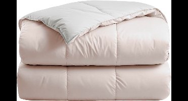 Zelesta Deluxe Duo Silk & Coconut Cream 240x200 - Dekbed zonder overtrek - Eco Cloud vulling - Wasbaar hoesloos dekbed - Bedrukt dekbed - Percal katoen dekbed - All Year Winterdekbed & Zomerdekbed