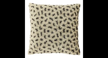 Unique Living Sierkussen Mirelle - Stof - Beige - 45 x 45 x 0 cm (BxHxD)