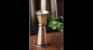 Basicbartools Barmaatje. Jigger 25/50 cl -  Mezclar serie Stainless Steel