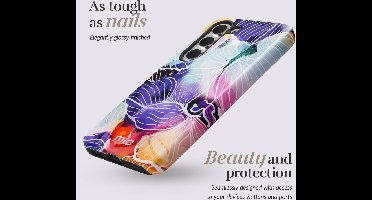 MIO MagSafe Samsung Galaxy A15 Hoesje | Hard Shell Back Cover | Geschikt voor MagSafe | Flowers